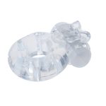 Anel Peniano-com-Vibro Borboleta Transparente
