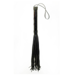 Chicote Luxury Passionate Flogger em PU e Vinil - 39 cm Cor Preto