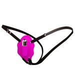 Cinta Love Rider com Estimulador e Vibrador Clitoriano em Silicone com 10 Velocidades - 9,5 x 6,5 cm - Cor Roxo