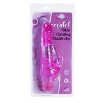 Vibrador Cristal Dual Stimulator Curve Seduction Multiveloc e Estimulador de Clitóris à Prova d’Água – 18,3 x 3 cm – Cor Rosa - Embalagem