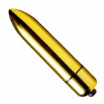 Mini Vibrador Power Bullet – 8,4 x 1,7 cm – Cor Dourado