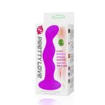 Plug Anal Pretty Love com Ventosa – 12 x 3 cm – Cor Roxo Embalagem