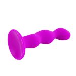 Plug Anal Pretty Love com Ventosa - 12 x 3 cm -Cor Roxo